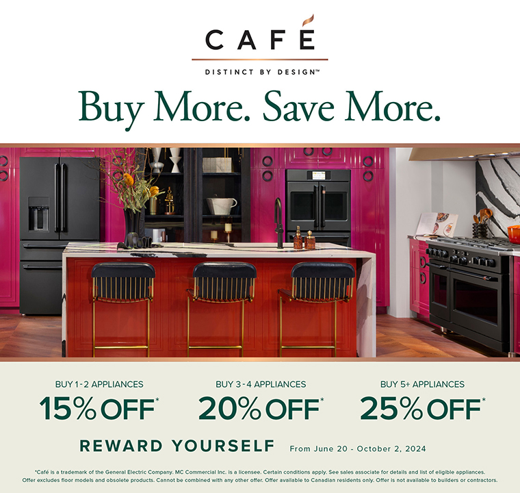 Purchase select appliances for rebate