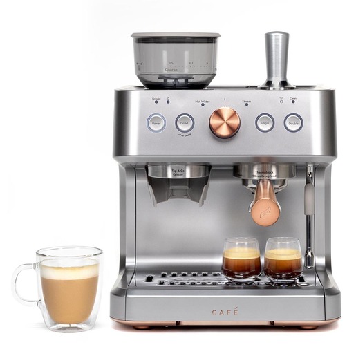 Café BELLISSIMO Semi Automatic Espresso Machine + Frother - C7CESAS2RS3