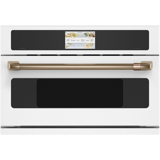 Café™ 30'' Smart Five in One Oven with 120V Advantium® Technology and 7" LCD Screen Matte White - CSB913P4VW2 Café™ 30'' Smart Five in One Oven with 120V Advantium® Technology and 7" LCD Screen Matte White - CSB913P4VW2