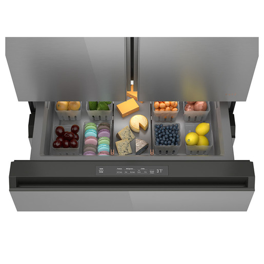 H-REFRIGERATOR-PLATINUM-GLASS-CJE23DM5WS5-GE-CAFE-CONVERTIBLE-DRAWER