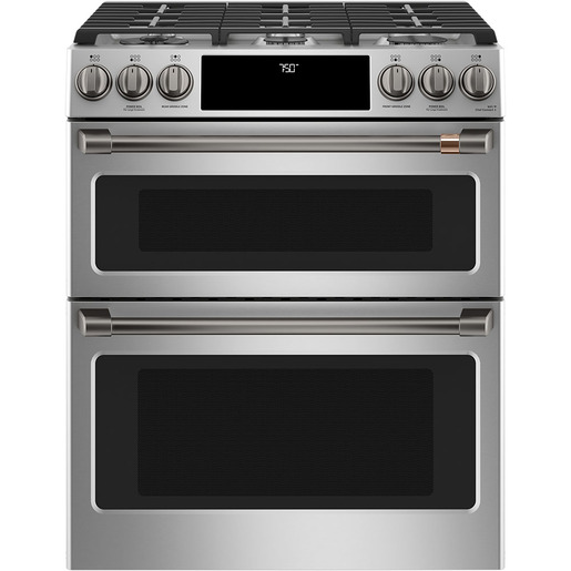 I-RANGE-GAS-DOUBLE-OVEN-STAINLESS-STEEL-CCGS750P2MS1-CAFE-FRONT-HARDWARE-BRUSHED-BLACK.jpg