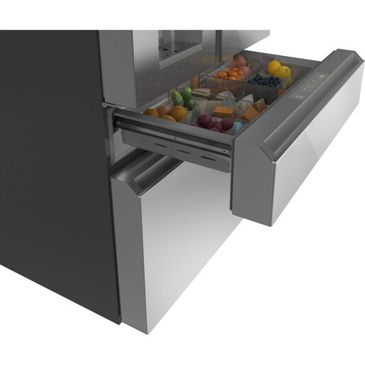 Réfrigérateur 4 portes à porte française de 22.3 pi³ de profondeur comptoir Cafe, Verre platine - CXE22DM5PS5