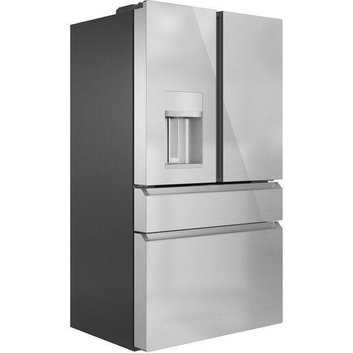 Réfrigérateur 4 portes à porte française de 22.3 pi³ de profondeur comptoir Cafe, Verre platine - CXE22DM5PS5