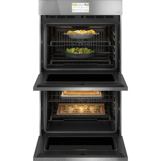 Café 30" Built-In Convection Double Wall Oven in Platinum Glass - CTD90DM2NS5