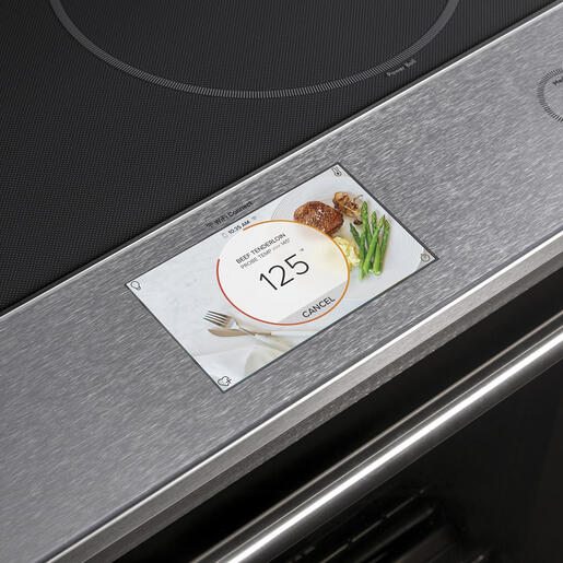 Café™ 30" Induction Range with In-Oven Camera and No-Preheat Air Fry in Platinum Glass - CHS90XM2NS5