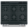 E-RANGE-DUAL-FUEL-MATTE-BLACK-CC2S900P3MD1-TOP-BURNERS.jpg_96Wx96H CAFÉ Cuisinière encastrée biénergie de 30 po avec friture a air sans préchauffage, noir mat - CC2S900P3MD1