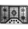 G-BUILT-IN-GAS-COOKTOP-STAINLESS-STEEL-CGP95302MS1-CAFE-KNOBS-FRONT-HARDWARE-FLAT-BLACK.jpg_96Wx96H G-BUILT-IN-GAS-COOKTOP-STAINLESS-STEEL-CGP95302MS1-CAFE-KNOBS-FRONT-HARDWARE-FLAT-BLACK