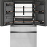 mabeV2_REFRIGERATOR-22-3-CU-FT-PLATINUM-GLASS-CXE22DM5PS5-CAFE-OPEN.jpg_96Wx96H Réfrigérateur 4 portes à porte française de 22.3 pi³ de profondeur comptoir Cafe, Verre platine - CXE22DM5PS5