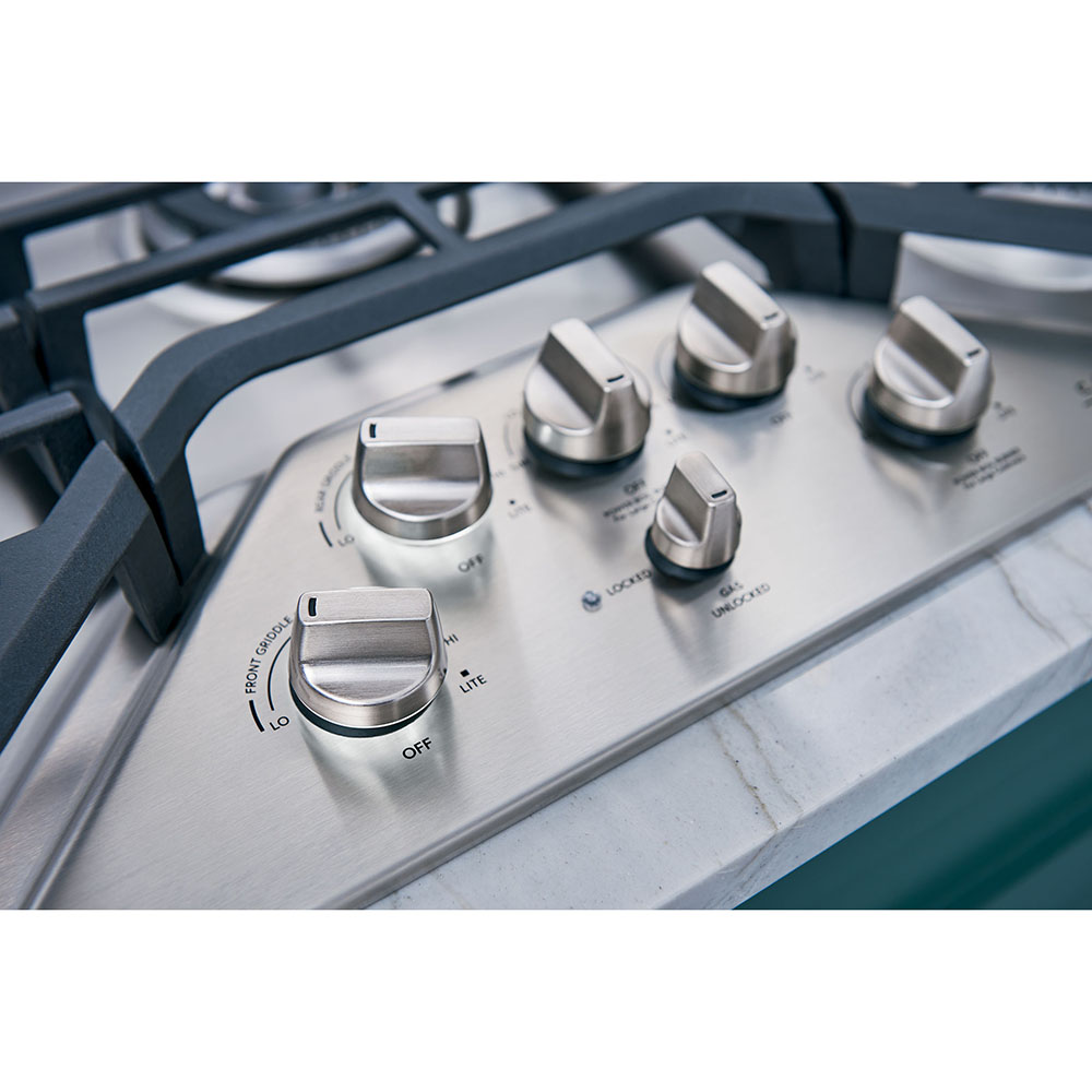 Highlight Mabe Image about Stylish knobs show when burners are on