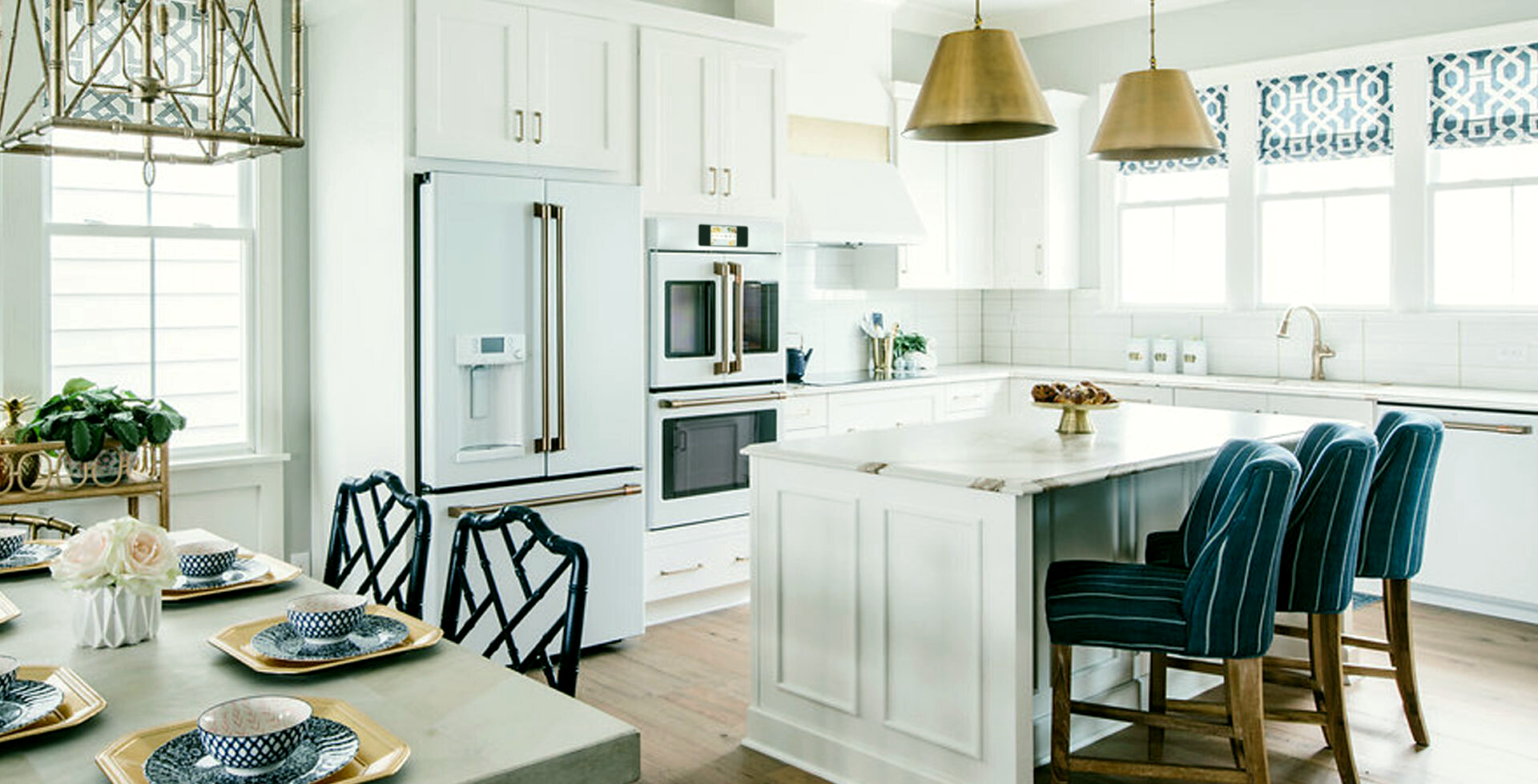 matte white kitchen suite with white cabinets