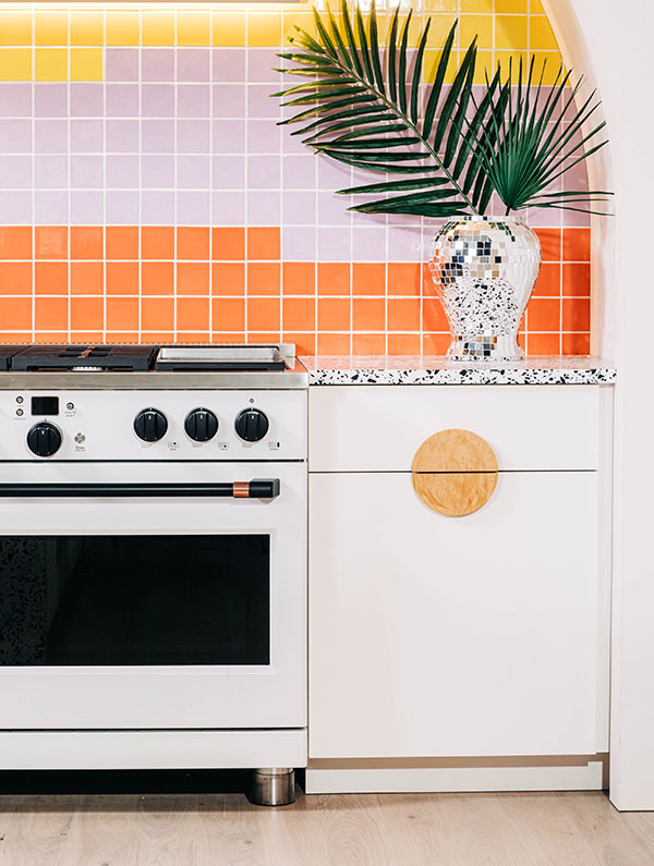 matte white french door double wall oven with white cabinets